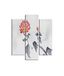 Homemania Wandafbeelding, 3 stuks, natuur, voor woonkamer, slaapkamer, meerkleurig, 57 x 0,3 x 60 cm, -HM203MDF295, MDF
