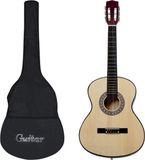 vidaXL Klassieke Gitaar Beginner met Tas 4/4 Lichtbruin