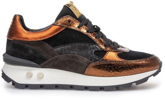 Floris Van Bommel Sfw-10098 Blokki Sneakers - Suède - Dames - Brons - Maat 39