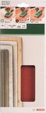 Bosch set de 10 pièces de papier de verre pour ponceuse vibrante 115 x 280 non perforé - grain 120