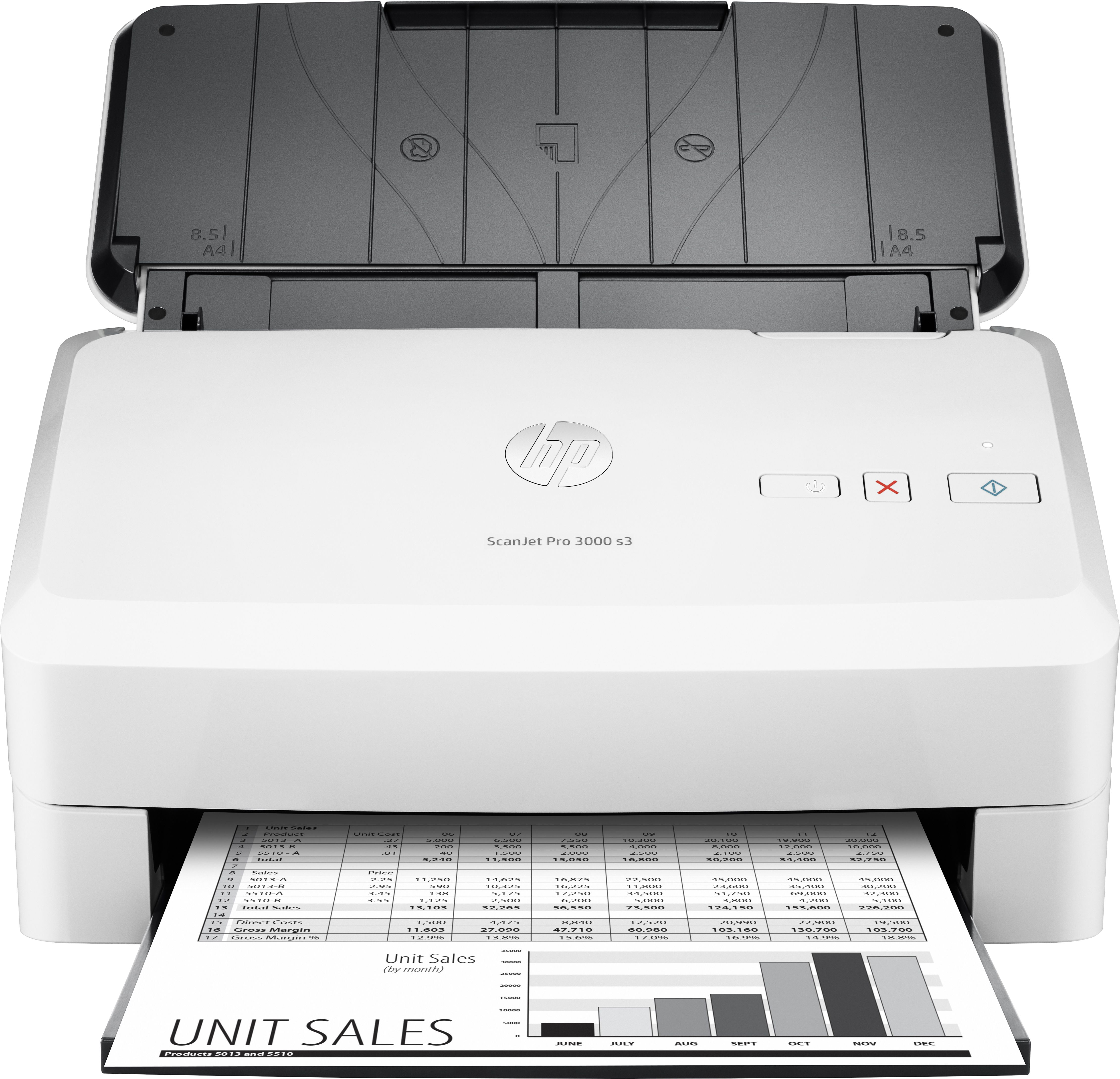 HP Scanjet Pro 3000 s3 Sheet-Feed Scanner - A4 - 600 x 600 DPI - White