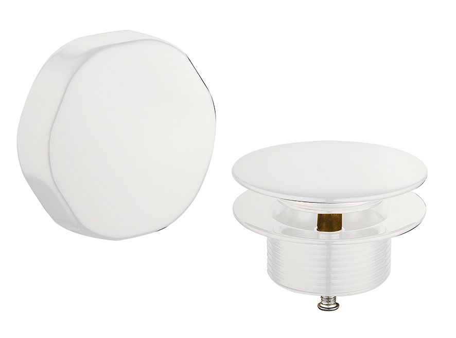 Wiesbaden Knop/Plug Bad Overloopcombinatie Glans Wit