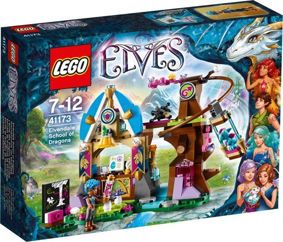 LEGO Elves Elvendale Drakenschool 41173 - Paars