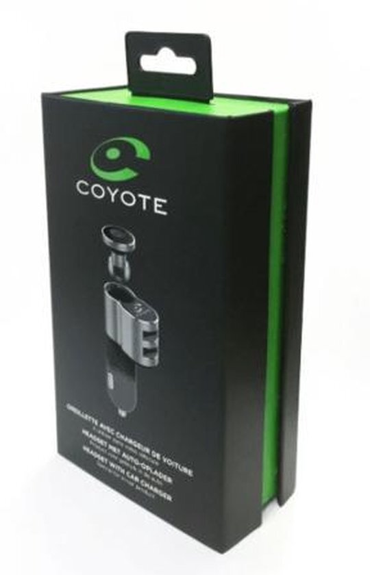 Coyote Bluetooth oortje + autolader