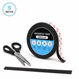 MasonPro Magneetstrip Zelfklevend - 5 M - Magneetband met Plakstrip - Zwart