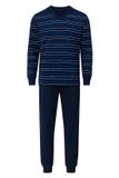 Pastunette Pyjama - Katoen - Donkerblauw - Gestreept - Maat XXL