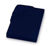 SETEX Flanel hoeslaken REFIBRA, 100 x 200 cm, donkerblauw