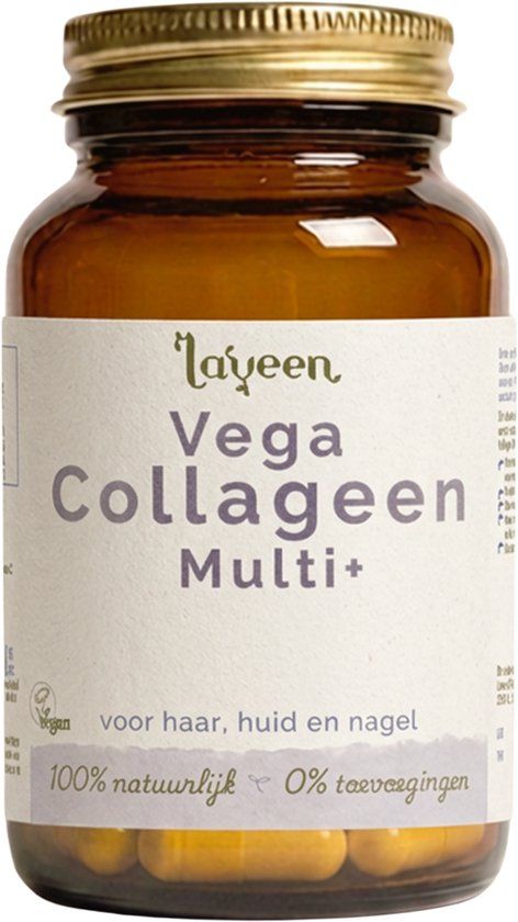 Laveen Vega Collageen Multi+ voor haar, huid en nagel - 60 capsules - Vegan Collageen - met Biotine en Silicium - 100% natuurlijk