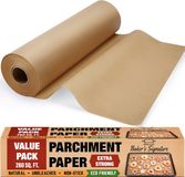 Baker's Signature Bakpapier voor heteluchtfriteuse, bakpapier, rond, 200 stuks airfryer bakpapier voor airfryer, oven, magnetron, stoompan, 20 cm (vierkant)