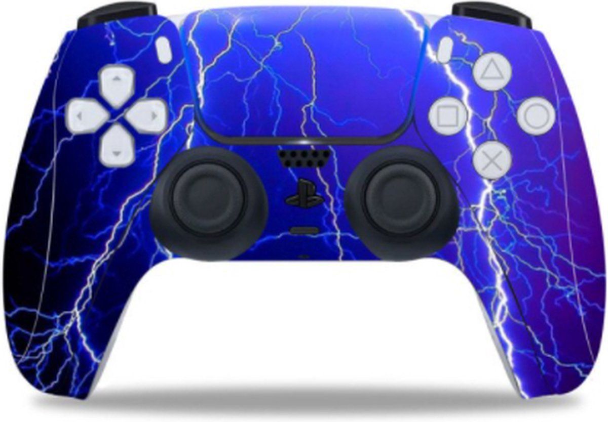 Gadgetpoint! Controller Stickers PS5 - Playstation 5 | Bliksem | Bescherming Skin | Grip