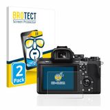 BROTECT - Screenprotector voor Sony Alpha 7 II (ILCE-7M2) - Folie Beschermfolie transparant 2 Stuks