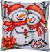 Vervaco Kruissteekkussen kit - Kerst - Sneeuwmannen - 40 x 40cm
