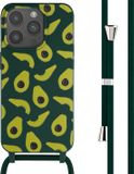 iMoshion Hoesje Met Koord iPhone 15 Pro - Siliconen - Groen / Avocado Green