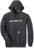 Carhartt Signature Logo Hooded Sweatshirt Carbon Heather Heren