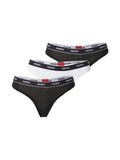 Hugo Boss TRIPLET THONG STRIPE 10240727 01 Short Ondermode Heren Dames XXL Zwart/Wit