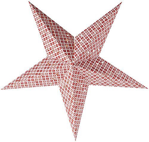 Blachere JT160RBL kerstster, papier, rood/wit