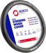 Sparco Housse de volant — Noir/rouge — Logo TPU — Universel, Antidérapant et Durable — Design Sport Racing