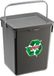 Plasticforte boîtes de rangement - 2x pièces - plastique - avec couvercle - gris foncé - 5 litres p/pièce - 20 x 17 x 23 cm