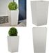 vidaXL Plantenbak 45x45x75 cm roestvrij staal