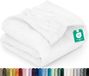 Utopia Bedding Witte Deken Polar Fleece 300 GSM - Luxe Deken voor Bank, Bed, Antistatisch, Zacht en Pluizig (152 x 127 cm)