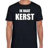 Bellatio Decorations Fout Kerst shirt / t-shirt - Ik haat Kerst - zwart voor heren - Kerstkleding / Kerst outfit XXL