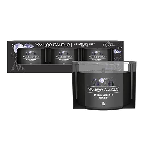 Yankee Candle Geurkaarsen Gift Set | Midsummer's Night Votive Kaarsen | 3 stuks