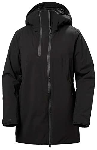 Helly Hansen W Nora Lange Geïsoleerde Jas Dames Zwart - 7040057994146