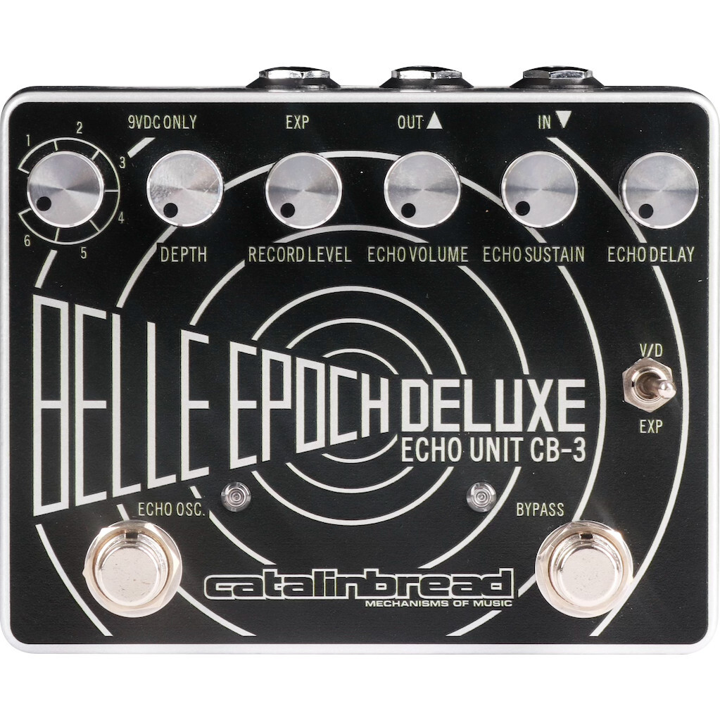 Catalinbread Belle Epoch Deluxe Echo Unit CB-3 - Black on Silver