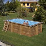 Intergard Zwembad hout rechthoek 420x222x114cm