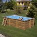 Intergard Zwembad hout rechthoek 420x222x114cm