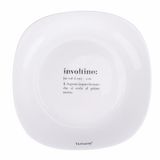 Victionary Involtino platte borden, vierkant, 28 x 28 cm, opaalglas, 6 stuks