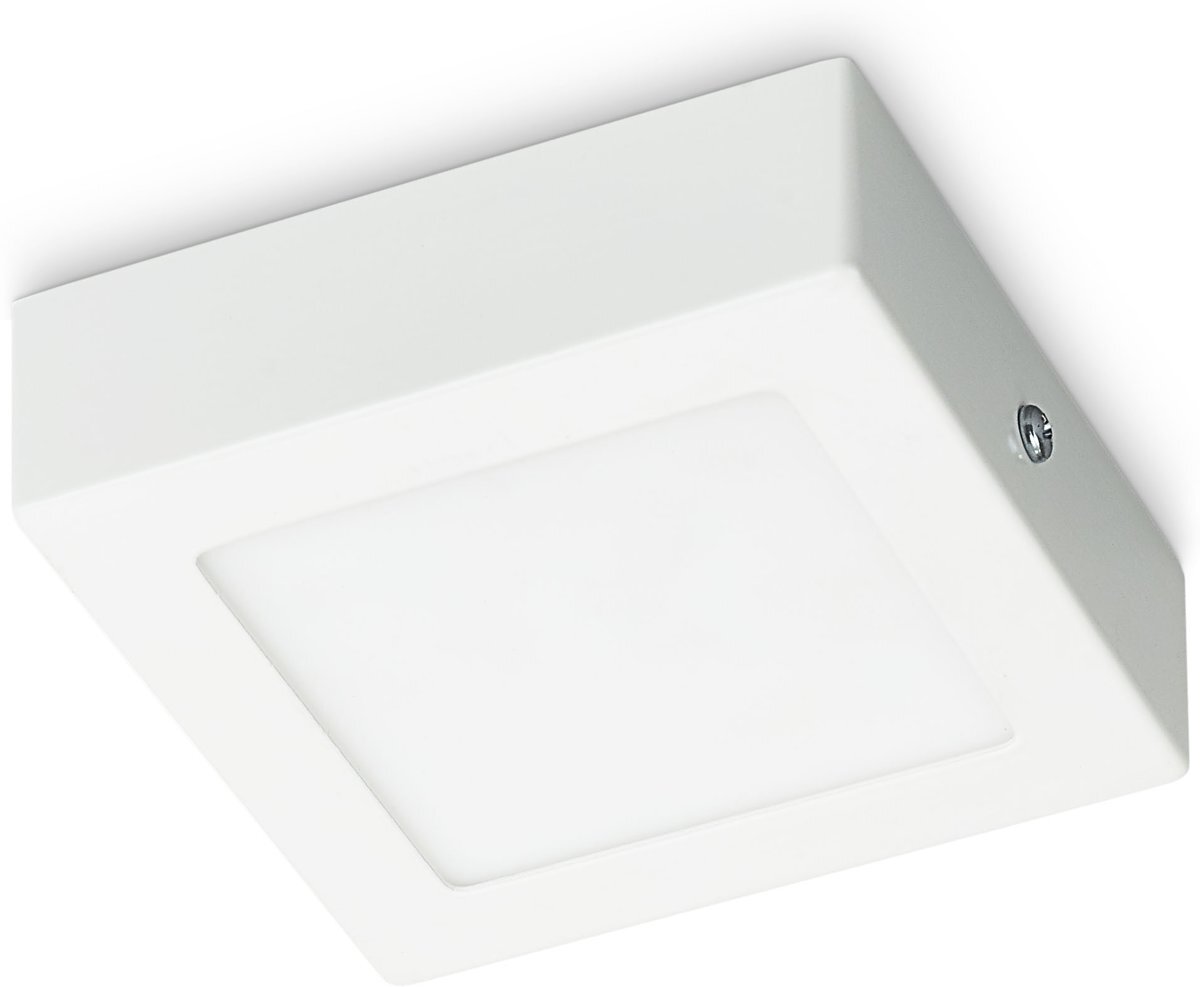 Prolight Plafonniere VILLO - vierkant 12x12cm - LED integrated - 6W 360 lumen - wit