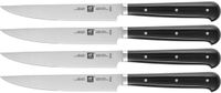 Zwilling Steakset mit Welle, 4 teilig, Edelstahl, Schwarz/silber