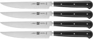 Zwilling Steakset mit Welle, 4 teilig, Edelstahl, Schwarz/silber