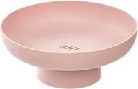 5Five Fruitschaal Nordic - op voet - roze - kunststof - D26 x H11 cm
