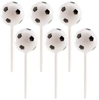 Dekora 302057 - Topper voor taartdecoratie - Voetbal - Meerkleurig - D 2,3 cm