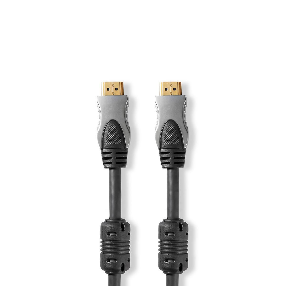 Nedis HDMI Kabel - 20 m - Antraciet - 3D