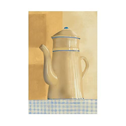 Declea Home Decor Ideale poster voor de keuken, theepot, antieke theepot van hoge kwaliteit, voor thuis, restaurant, bar, pub en winkel, prints voor meubels