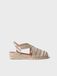 Toni Pons Espadrille végane en coton rayé pour femme avec talon compensé | VINAROS