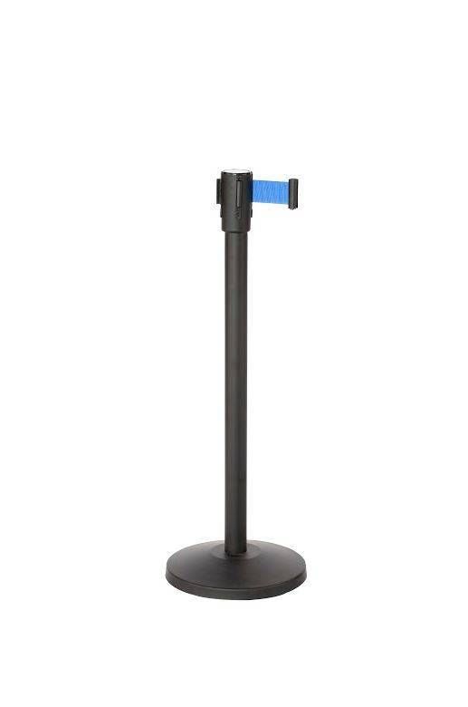 HWS-IMPORT Afzetpaal Zwart Met 2 Mtr