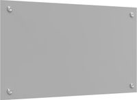 vidaXL - Keukenachterwand - Lichtgrijs - 70 x 40 cm - gehard glas