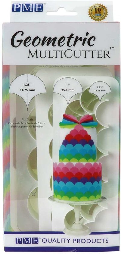 PME Geometric Multicutter Fish Scale Set/3