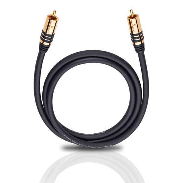 Oehlbach 21531 Audio Kabel - 1m - RCA - Zwart