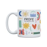 UO Geschenkmok met boodschap "Profe More Guay No Hay", cadeau voor leraren, origineel cadeau voor afstuderen, 350 ml, keramiek