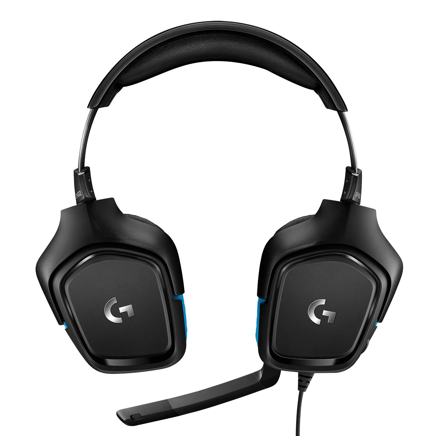 Logitech G G432 Gaming Headset - 7.1 Surround Sound - Wired - Black/Blue