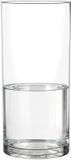 Home & Styling Bloemenvaas - Cilinder vorm - transparant - glas - 19 x 40 cm