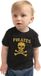 Bellatio Decorations Shoppartners Bv Piraten t-shirt / verkleed shirt goud glitter zwart voor peuter - unisex - jongens / meisjes - piraten kostuum / verkleedkleding 98
