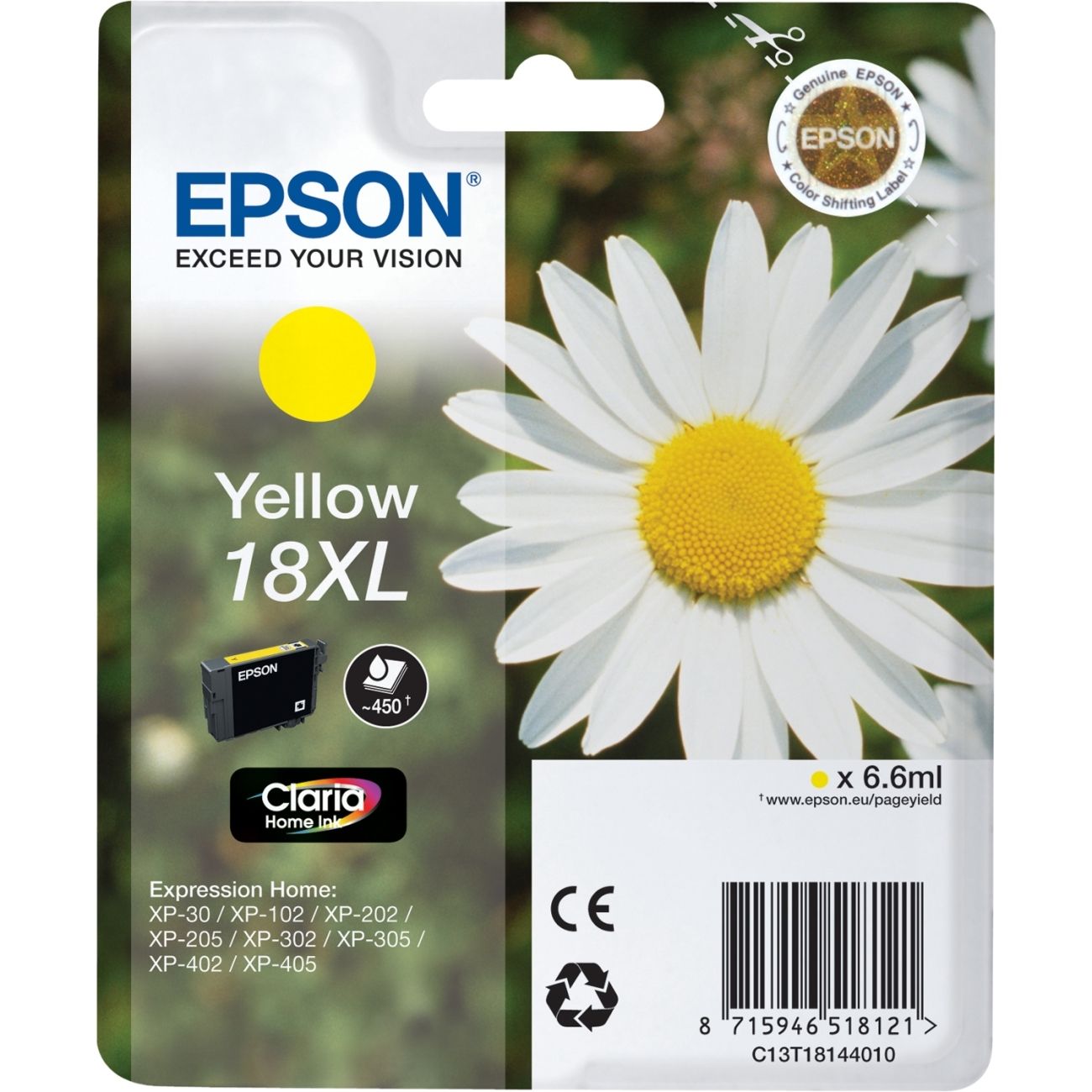 Epson T1814 Gele inktcartridge - Hoog rendement