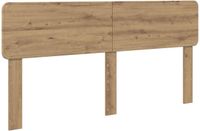 vidaXL - Hoofdbord - Artisan - Eiken - Bewerkt - hout