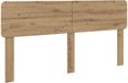 vidaXL - Hoofdbord - Artisan - Eiken - Bewerkt - hout